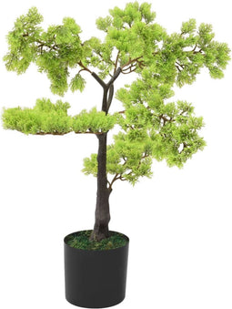 vidaXL - Kunstplant - met - pot - cipres - bonsai - 60 - cm - groen