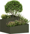 vidaXL - Tuinbak - Olijfgroen - 60x60x50 - cm - Staal