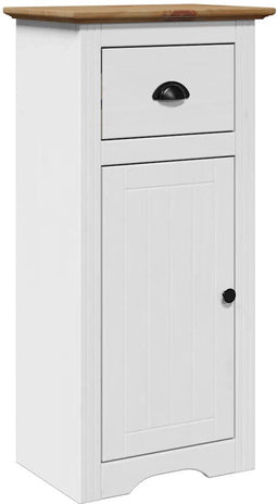 vidaXL - Badkamerkast - BODO - 44x30x90 - cm - wit - en - bruin