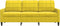 vidaXL - Driezitsbank - 180 - cm - fluweel - geel