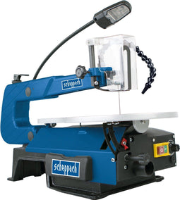 Scheppach SD1600V - Figuurzaagmachine - 120W - Variabele snelheid 500-1700/min - Verstelbare zaaghoek 0-45° - LED werklamp - Blauw