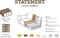 BePureHome Statement 3-Zits Bank - Boucle - Beige - 77x230x93