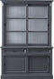 HSM Collection buffetkast Provence - 150 cm - donkergrijs/wit