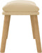 vidaXL - Voetenbank - 45x29,5x35 - cm - fluweel - crèmewit