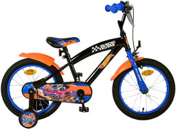 Hot Wheels 16 inch Kinderfiets - Jongens - Twee handremmen - Zwart Oranje Blauw