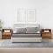 vidaXL - Nachtkastjes - 2 - st - met - lade - 51x31x47 - cm - oud - houtkleurig