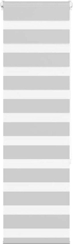 vidaXL - Zebra - rolgordijn - 50x150 - cm - stofbreedte - 45,9cm - lichtgrijs
