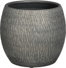 Mica Decorations Morgan Bloempot - 20x20x18 cm - Donkergrijs