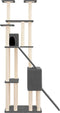vidaXL - Kattenmeubel - met - sisal - krabpalen - 190 - cm - donkergrijs