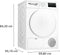 BOSCH WTH8300LNL - Warmtepompdroger - 8 kg vulgewicht - Auto Dry - LED-display