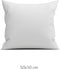 Zohome Kussensloop Satinado - Kussenhoes van 50x50 cm - Set van 2 stuks - 100% Katoen-Satijn - Grijs