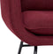 Hübsch 100802 Fauteuil - 80 x 75 x H77 cm - Rood