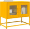 vidaXL - Tv-meubel - 68x39x60,5 - cm - koudgewalst - staal - mosterdgeel