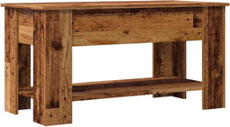 vidaXL - Salontafel - 101x49x52 - cm - bewerkt - hout - oud - houtkleurig