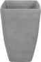 BARIS - Bloempot set van 2 - Lichtgrijs - Groot - Stenenmix