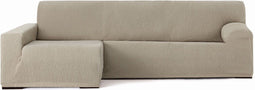Hoes voor chaise longue met lange armleuning links Eysa TROYA Lichtbruin 170 x 110 x 310 cm