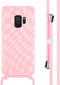iMoshion Hoesje Geschikt voor Samsung Galaxy S9 Hoesje Met Koord - iMoshion Siliconen design hoesje met koord - Roze / Retro Pink