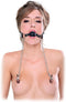 Fetish Fantasy Extreme FF Ball Gag & Nipple - Gag Ball - Zwart