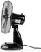 Nedis Tafelventilator | Netvoeding | Diameter: 300 mm | 35 W | Zwenkfunctie | 3 Snelheden | Zwart
