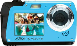 Easypix W3048 EDGE - Onderwatercamera met 2 schermen - 48 MP max - Blauw