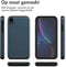 imoshion Hoesje Geschikt voor iPhone Xr Hoesje - Ruimte voor 2 pasjes - imoshion Backcover met pasjeshouder - Donkerblauw