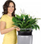 LECHUZA RONDO PREMIUM 40 - Plantenbak - met uitneembare binnenbak - met bewateringssysteem - ALL-IN-ONE set met LECHUZA-PON - wit hoogglans