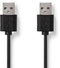 Nedis CCGT60000BK20 - USB A naar USB A Kabel - 200cm - Zwart