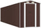 vidaXL - Tuinschuur - 192x772x223 - cm - gegalvaniseerd - staal - donkerbruin