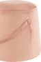 J-Line poef Handvat - velvet - roze - woonaccessoires