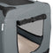 Lassie XL - Vouwbare Hondentransportbox - Geschikt voor kleine honden - Grijs - 56 x 81 x 58 cm