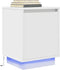 vidaXL - Nachtkastjes - met - led-verlichting - 2 - st - 38x34x50 - cm - wit