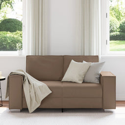vidaXL - Loveseat - Sofa - Cappuccino - 120 - cm - Kunstleer