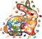 UNIDRAGON Houten Puzzel Voor Volwassenen Dier - Schitterend Konijn - 195 stukjes - Medium 29x30 cm