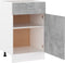 vidaXL - Onderkast - met - lade - Lyon - 50x46x81,5 - cm - bewerkt - hout - betongrijs
