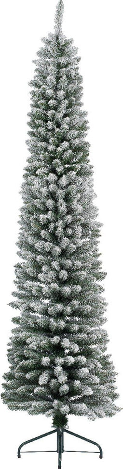 Everlands Pencil Pine Snowy kunstkerstboom - wit/sneeuw - H 210cm