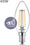 Philips LED Kaars Transparant 40W E14 Warm Wit Licht