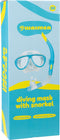 Waimea Duikbril met Snorkel - Volwassenen - Gehard Glas - Blauw