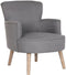 Leunstoel DKD Home Decor Spar Polyester Donker grijs (66 x 70 x 88 cm)