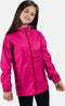 Regatta - Kids Pack It III Opvouwbaar Kinder Regenjack - Donker Roze - Maat 140