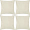 vidaXL - Kussenhoezen - linnen - look - 40 - x - 40 - cm - antraciet - 4 - stuks