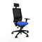 Bureaustoel met hoofdsteun Piqueras y Crespo 3D066N1 Blauw