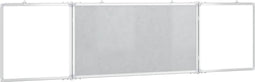 vidaXL Whiteboard magnetisch inklapbaar 200x50x1,7 cm aluminium