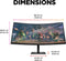 HP OMEN 34c - Gaming Monitor - QHD VA 165Hz Curved 34 Inch