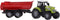 Tractor met Rode Aanhanger + Licht en Geluid