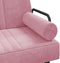 vidaXL - Slaapbank - met - armleuningen - fluweel - roze