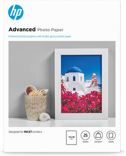 HP Advanced - Fotopapier glanzend 250 g/m2 13 x 18 cm (25 vellen)
