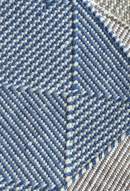 Zala Denim Vloerkleed - 170x240 - Rechthoek - Buiten,Laagpolig Tapijt - Modern - Blauw, Grijs