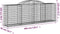 vidaXL - Schanskorven - 6 - st - gewelfd - 300x50x100/120 - cm - ijzer