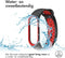 iMoshion Bandje Geschikt voor Xiaomi Mi Band 3 / 4 - iMoshion Siliconen sport band met inkliksysteem ronde drukknoop - Zwart