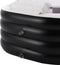 Juskys Opblaasbaar ligbad L - PVC - 400 L - Zwart/Wit
